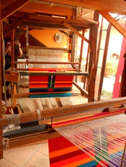 Aztec Art and Weaving Studios on volcanic Lake Chapala in Mexico’s central highlands.