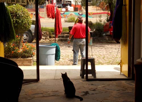 Aztec Art and Weaving Studios on volcanic Lake Chapala in Mexico’s central highlands.